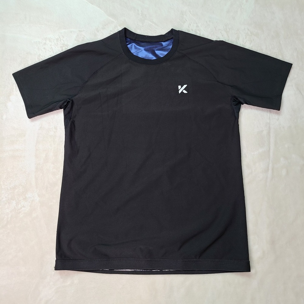 Kewlioo Mens Sauna Suit Shirt L SNUG AND TIGHT FIT Work Out Running Weight Loss